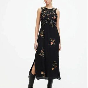 AllSaints Jessie Tanana Embellished Maxi Dress